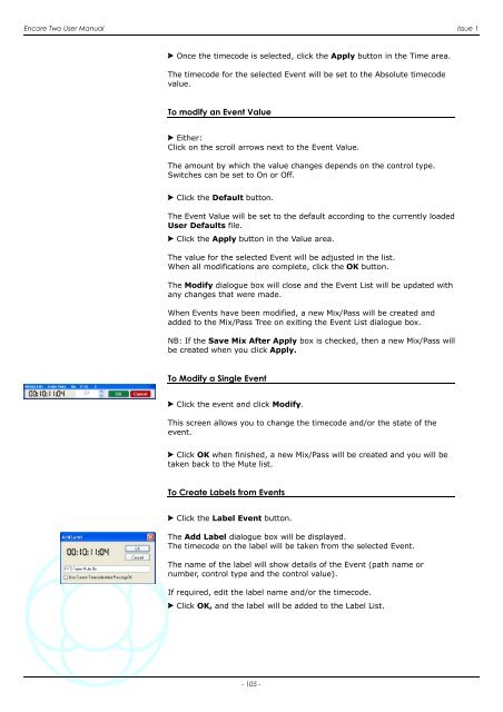 Encore Two User Manual - AMS Neve