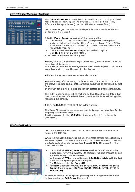 Encore Two User Manual - AMS Neve