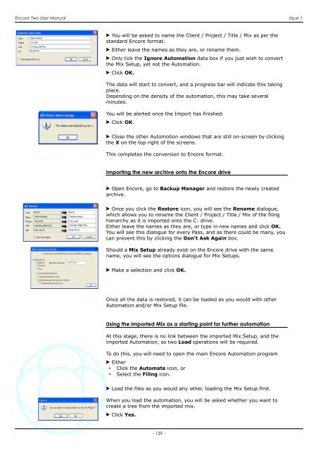 Encore Two User Manual - AMS Neve