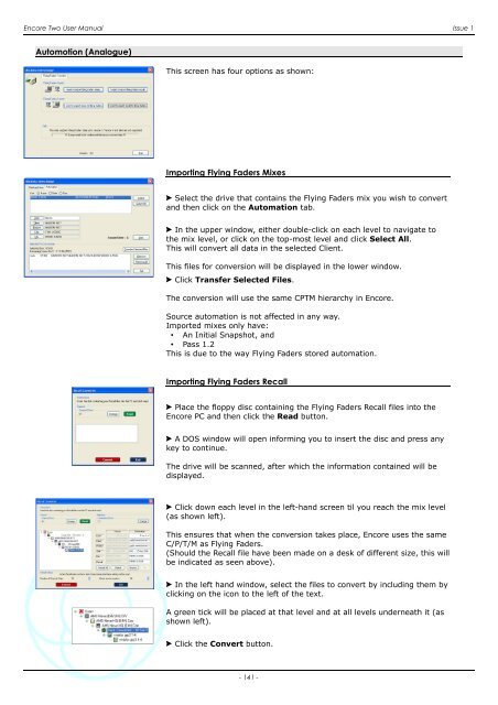 Encore Two User Manual - AMS Neve