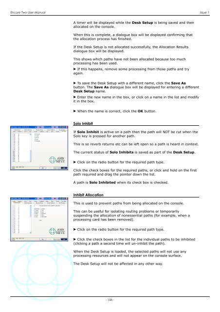 Encore Two User Manual - AMS Neve