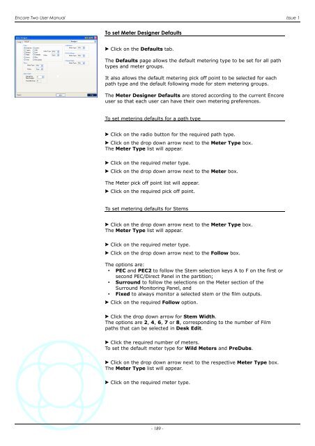 Encore Two User Manual - AMS Neve