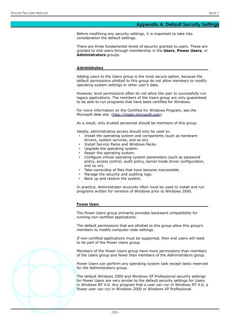 Encore Two User Manual - AMS Neve