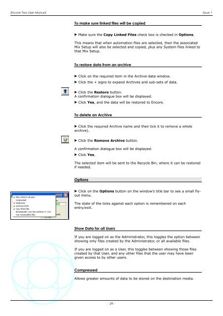 Encore Two User Manual - AMS Neve