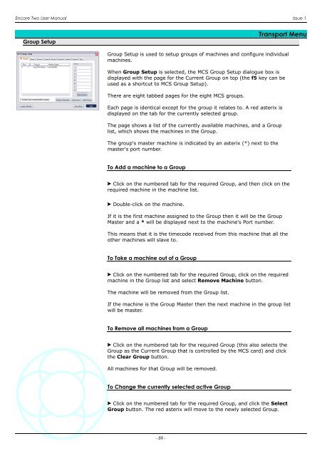 Encore Two User Manual - AMS Neve