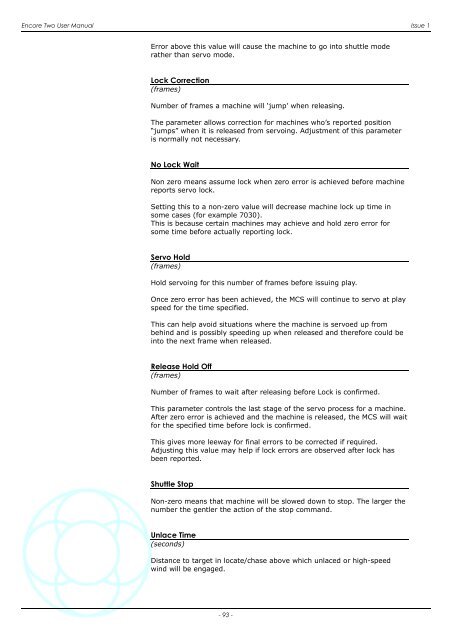 Encore Two User Manual - AMS Neve