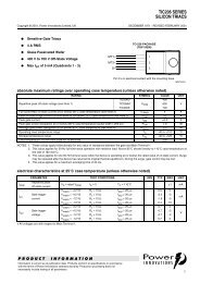 TIC206 SERIES SILICON TRIACS