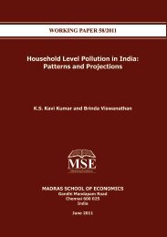 Household Level Pollution in India: Patterns and Projections