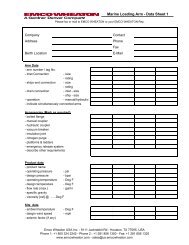 Marine Loading Arm Data Sheet 1 - JH Menge & Co
