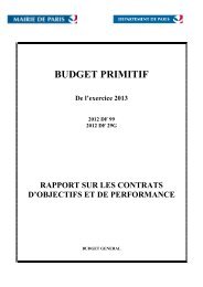 BUDGET PRIMITIF - Ville de Paris