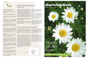 durchblick 12-2009 - dittgen Bauunternehmen Gmbh