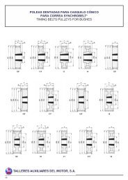 poleas dentadas para casquilo cÃ³nico para correa synchrobelt ...