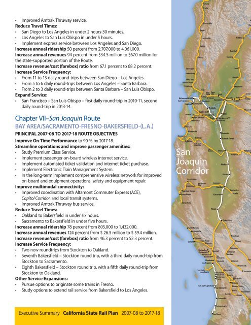 California State Rail Plan 2007-08 to 2017-18