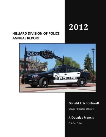 2012 HPD Annual Report - City of Hilliard