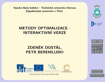 Metody optimalizace - Matematika pro inÅ¾enÃ½ry 21. stoletÃ­ - VysokÃ¡ ...