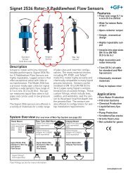 Signet 2536 Rotor-X Paddlewheel Flow Sensors - Industrial Controls