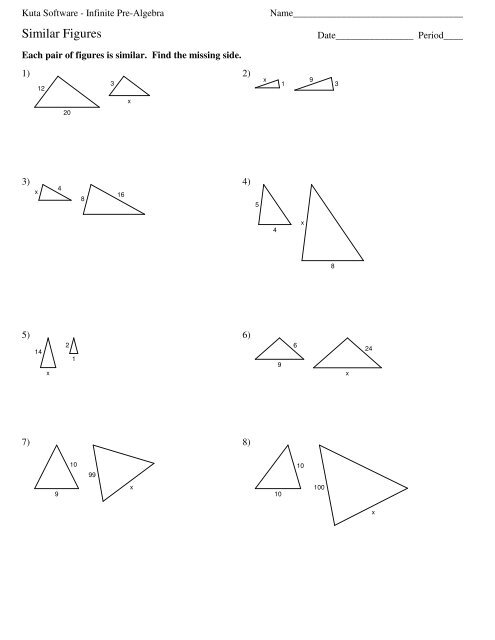 Similar Figures Worksheet