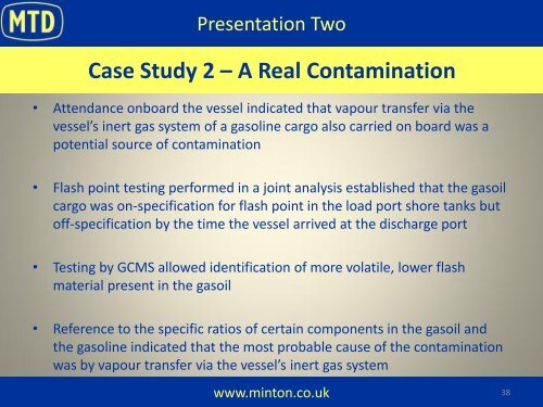 Oil Contamination Claims - General Insurance Association Of ...