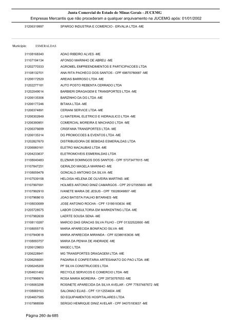 Junta Comercial do Estado de Minas Gerais - JUCEMG Empresas ...