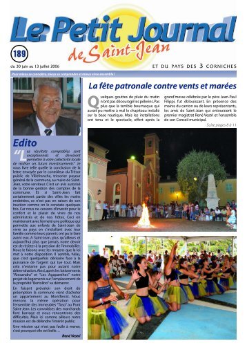 Le Petit Journal 181 - Saint Jean Cap Ferrat