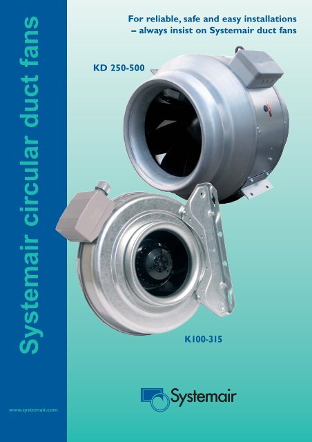 Systemair circular duct fans - Projectista.pt