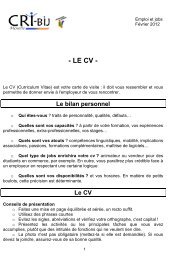 Le cv.pdf - CRI-Bij