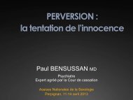 ConfÃ©rence : Perversion : La tentation de l'innocence - FF3S