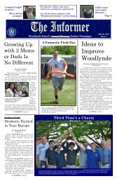 Informer May 2013 Issue - Woodlynde School