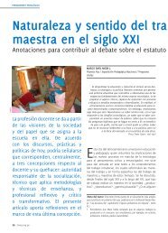 naturaleza y sentido del tra bajo del mae maestra en el siglo ... - Tarea