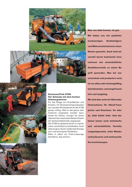 KommunalTrak Aebi KT80 - Gp1.ro