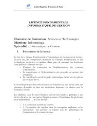 Informatique de Gestion - Institut SupÃ©rieur de Gestion de Tunis