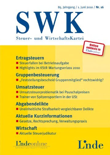 SWK PRINT & ONLINE - Fellner Fachverlag Gmbh