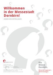 Willkommen in der Messestadt Dornbirn!