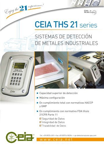 CEIA THS 21 series - CEIA S.p.A.