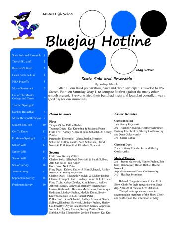 Bluejay Hotline - Athens School District