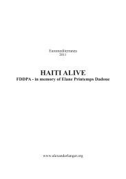 HAITI ALIVE - Fondazione | Alexander Langer | Stiftung
