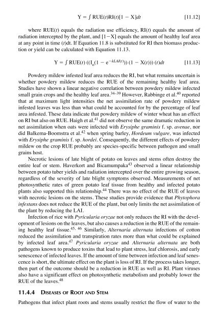 Biotic Stress and Yield Loss