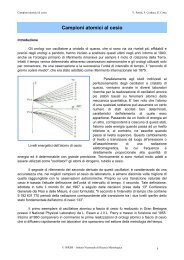 Campioni atomici al cesio - inrim