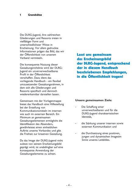 Gestaltungshandbuch "Corporate Design" - Handbuch - DLRG ...