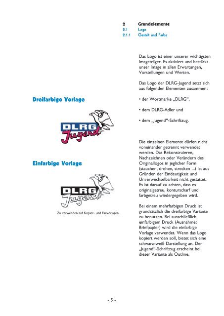 Gestaltungshandbuch "Corporate Design" - Handbuch - DLRG ...