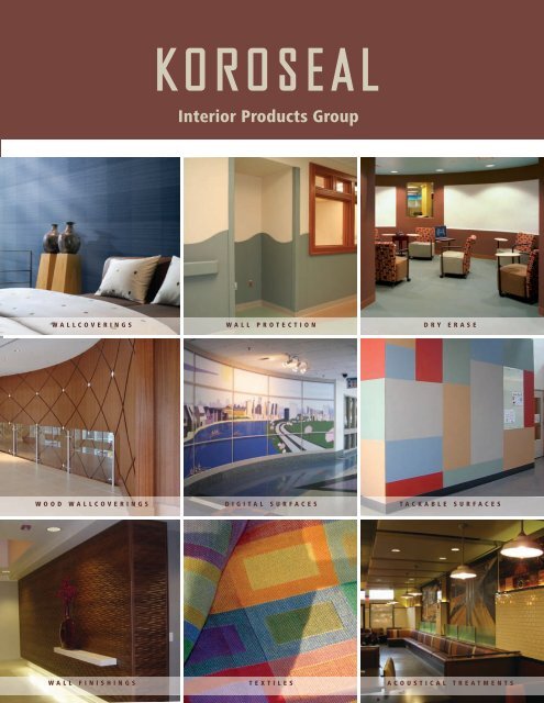 Koroseal Family Of Products Brochure Pdf