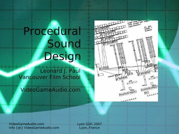 Procedural Sound Design - Video Game Audio