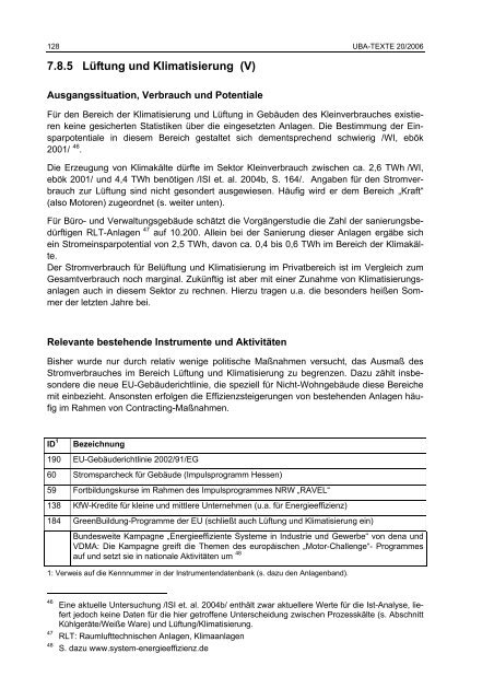 Politikinstrumente zur Effizienzsteigerung von Elektrogeräten und ...