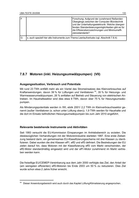 Politikinstrumente zur Effizienzsteigerung von Elektrogeräten und ...