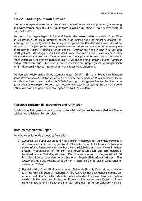 Politikinstrumente zur Effizienzsteigerung von Elektrogeräten und ...