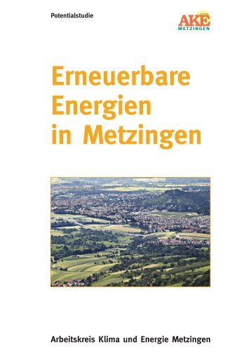 Erneuerbare Energien in Metzingen - PLENUM Schwäbische Alb