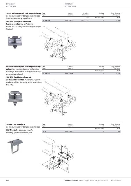 BETAfixssÂ® KABLOWE SYSTEMY NOÅNE BETAfixss ... - Leoni