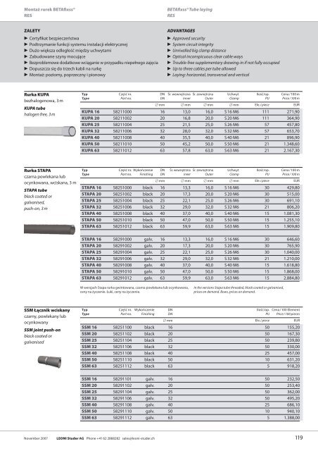 BETAfixssÂ® KABLOWE SYSTEMY NOÅNE BETAfixss ... - Leoni