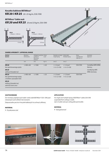 BETAfixssÂ® KABLOWE SYSTEMY NOÅNE BETAfixss ... - Leoni