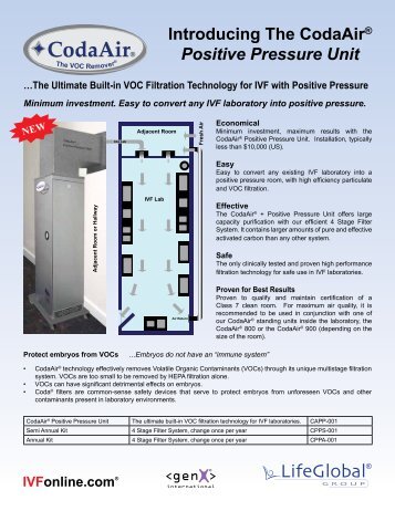 Introducing The CodaAir® Positive Pressure Unit - IVFOnline.com